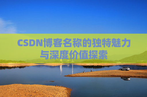 CSDN博客名称的独特魅力与深度价值探索